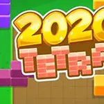 Numerele 2020 și literele din cuvântul Tira apar în culori strălucitoare, înconjurate de forme geometrice colorate pe un fundal verde