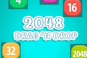 Text albastru vibrant cu numere colorate pe fundal, inclusiv 4, 16, 32 și 2048