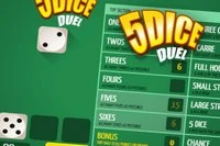 Aruncă și sortează cele 5 zaruri în jocul clasic popular Yahtzee