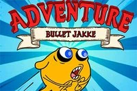 Joc de tragere cu tunul Bullet Jakke Adventure, unde trebuie să acoperi cât