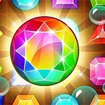 Un glob mare, multicolor, înconjurat de mai multe diamante colorate și forme geometrice strălucitoare