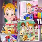 Un colaj cu un copil blond în diverse activități de artizanat, înconjurat de colegi de clasă, cu textul Craft Time afișat în centru