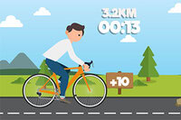 Scoate bicicleta la o plimbare în jurul blocului
