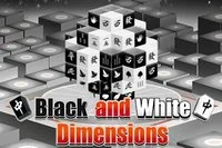 40 de niveluri Mahjong 3D alb-negru