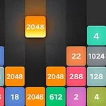 Blocuri colorate numerotate cu diferite valori, aranjate într-un joc puzzle