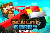 Străbate drumurile și dealurile în Blocky Roads Online!