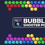 Bile colorate aranjate pe două rânduri cu un logo central pe un fundal albastru închis