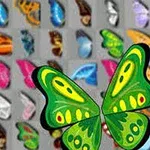 Fluturi colorați și diverse aripi de fluture pe un fundal gri