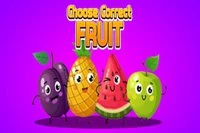 Când fructul ajunge la linie, apasă butonul fructului potrivit