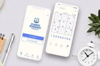 Un joc clasic de sudoku pe o grilă de sudoku