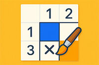 Rezolvă puzzle-uri nonogram colorate și dezvăluie artă pixelată ascunsă