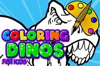Colorat Dinozauri pentru Copii este un joc de pictat și colorat pentru copii