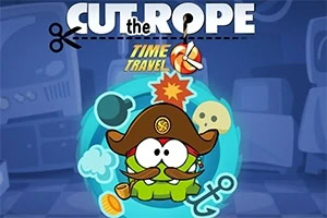 Personaj de desene animate îmbrăcat ca un pirat, cu pălărie și mustață, înconjurat de elemente nautice și embleme piraterie