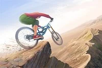 Participă la o provocare de curse montane cu biciclete