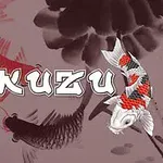Pe fundalul unei ilustrații cu pești koi și nuferi, apare textul Daily Kakuzu
