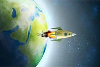 Apără Pământul distrugând asteroizi, colectând muniție și scuturi