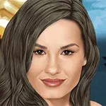 Ilustrație cu o femeie având păr lung și brunet, fundal de un covor roșu și siluete
