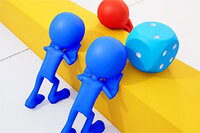 Dice Push 3D este un joc distractiv de puzzle cu zaruri