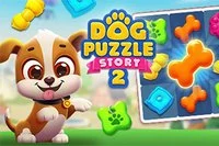 Ajută-l pe cățelușul Charlie să-și rescrie povestea în Dog Puzzle Story