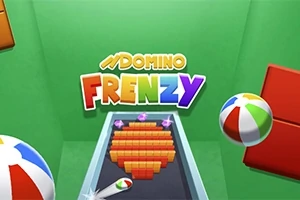 Imaginea prezintă un fundal verde cu bile de plajă colorate și piese de domino aranjate în formă de inimă, cu text stilizat deasupra