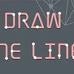 Textul Draw One Line este afișat într-un stil geometric pe un fundal gri cu linii și noduri subtile în colț
