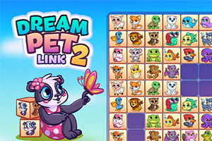 Un urs panda desenat ținând un fluture, alături de o grilă cu tile-uri ilustrând diverse animale colorate