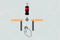 Aruncă sticla de Cola jos fără să o spargi pe mese