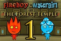 Joc de puzzle platformă Fireboy & Watergirl în Templul Pădurii