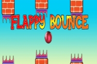 Controlează mișcările mingii în jocul Flappy Bounce