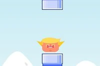 Flappy Trump este un joc casual amuzant asemănător cu Flappy Bird