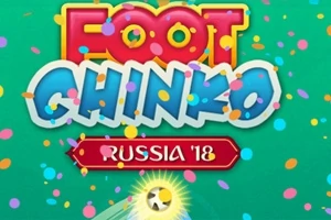 Text colorat pe fundal verde cu confetti și o minge de fotbal strălucitoare în partea de jos