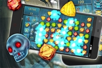 În acest joc puzzle, combină bijuteriile pentru a elimina obstacolele