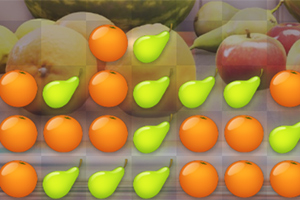 Desen cu fructe colorate, cum ar fi pere verzi și portocale pe fundal de fructe reale