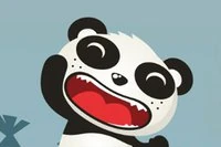 Acest panda simpatic nu se oprește!