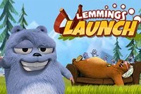 Lemmings Launch este un joc tipic cu tun.