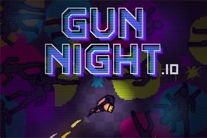 Text strălucitor „Gun Night 