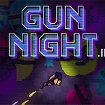 Text strălucitor „Gun Night 