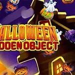 Dovleci, fantome și pălării de vrăjitoare pe fundal de Halloween cu text colorat central