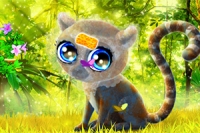 Îngrijește un pui de lemur cu coadă inelată în acest joc simpatic de