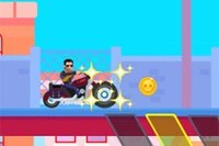 Acest motociclist este un adevărat curajos!