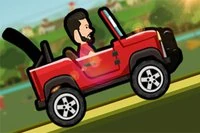 Hill Climbing este un joc online în care controlezi un jeep roșu
