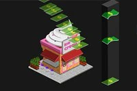 Construiește magazine, câștigă bani, cumpără îmbunătățiri, și click