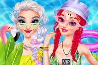 În acest joc de makeover online, alătură-te Elsa și Ariel pentru