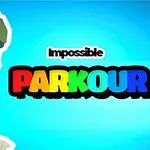 Personaj animat cu barbă și căciulă verde alături de textul Impossible Parkour pe un fundal albastru