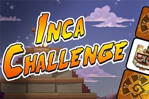 Textul Inca Challenge suprapus peste un fundal cu un templu în stil incaș și simboluri decorative