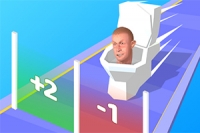 Alătură-te jocului popular de parkour Skibidi Clash 3D