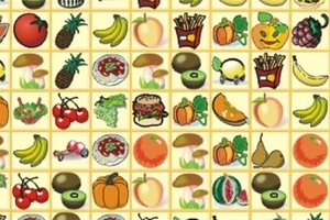 Imagini colorate cu diverse alimente, inclusiv fructe, legume, fast-food și dulciuri, aranjate într-o grilă