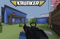 Krunker.io este un joc online 3D multiplayer cu grafică pixelată