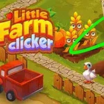 Camion roșu în fața unui hambar, plante animate și un deget care indică spre un pui, cu un grafic colorat