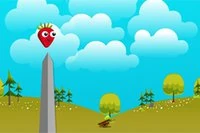 Ajută căpșuna să evite obstacolele și să continue în pădure!